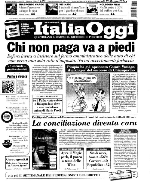 Italia oggi : quotidiano di economia finanza e politica